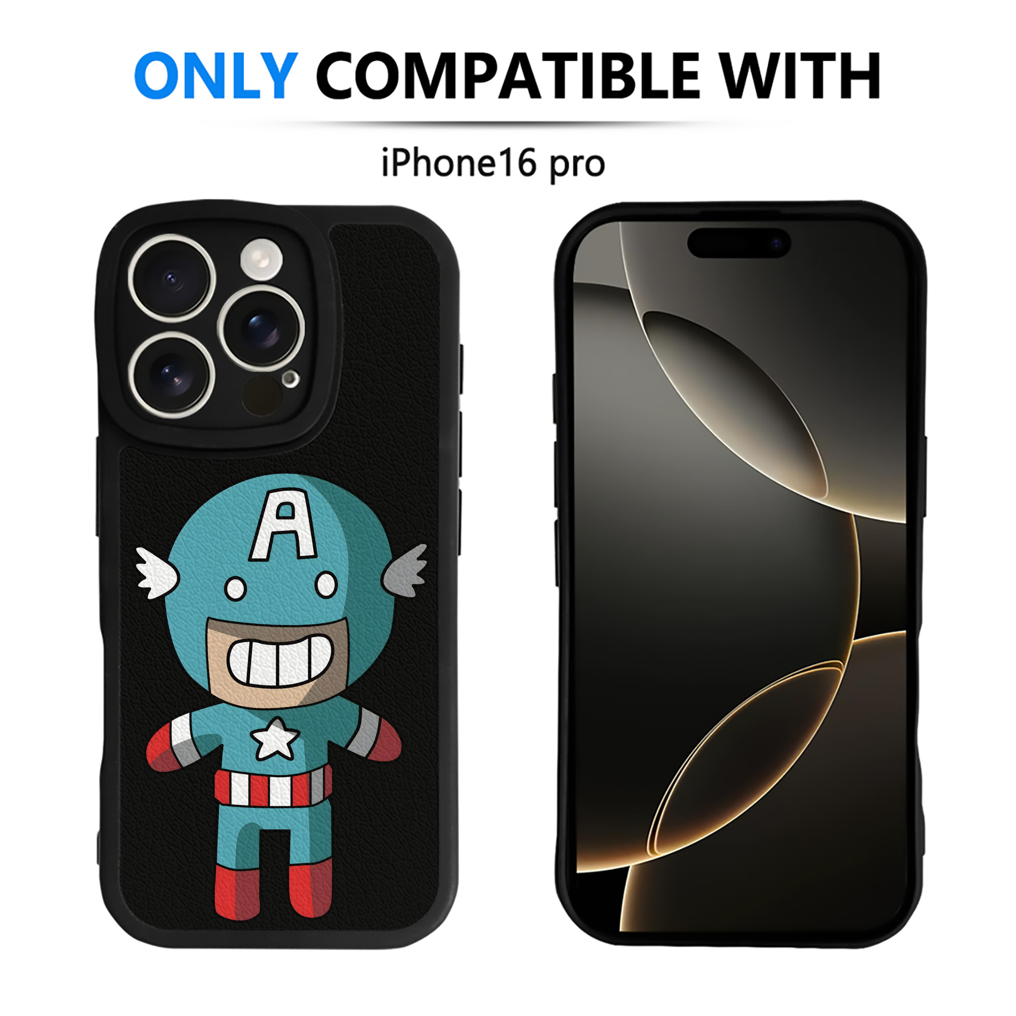 （画像用） アベンジャーズ The Avengers 【iPhone 16シリーズ対応】シリコンスマホケース（レザー調） 材質：シリコン